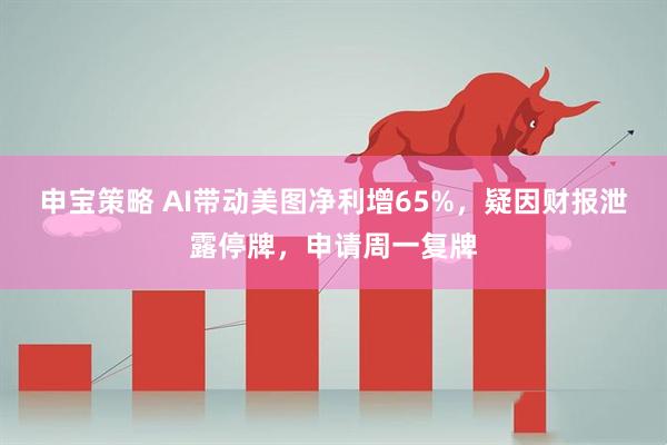申宝策略 AI带动美图净利增65%，疑因财报泄露停牌，申请周一复牌